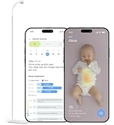 Luna WiFi Baby Camera Monitor &amp; Floor Stand, Sensor-Free Infant Breathing Monitor, Smart AI Monit...