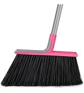 KeFanta Heavy Duty Broom, Outdoor Broom with 54.7" Long Handle, Commercial Brooms for Sweeping Ou...