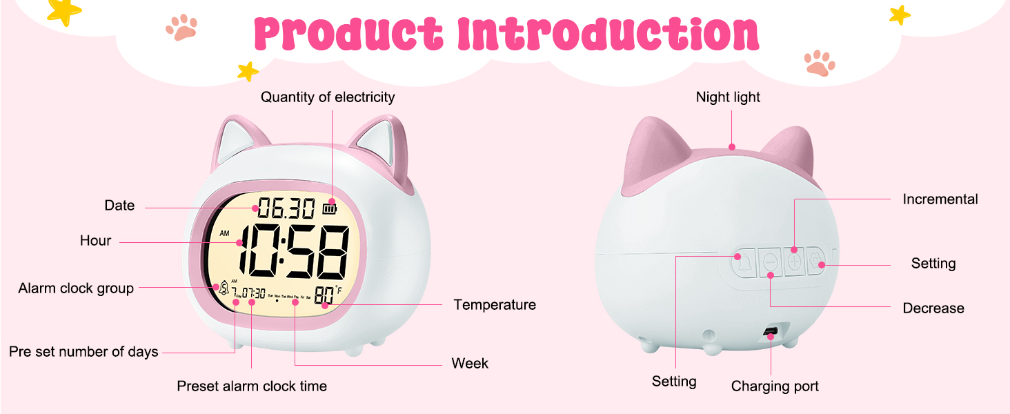 Digital Kids Alarm Clock