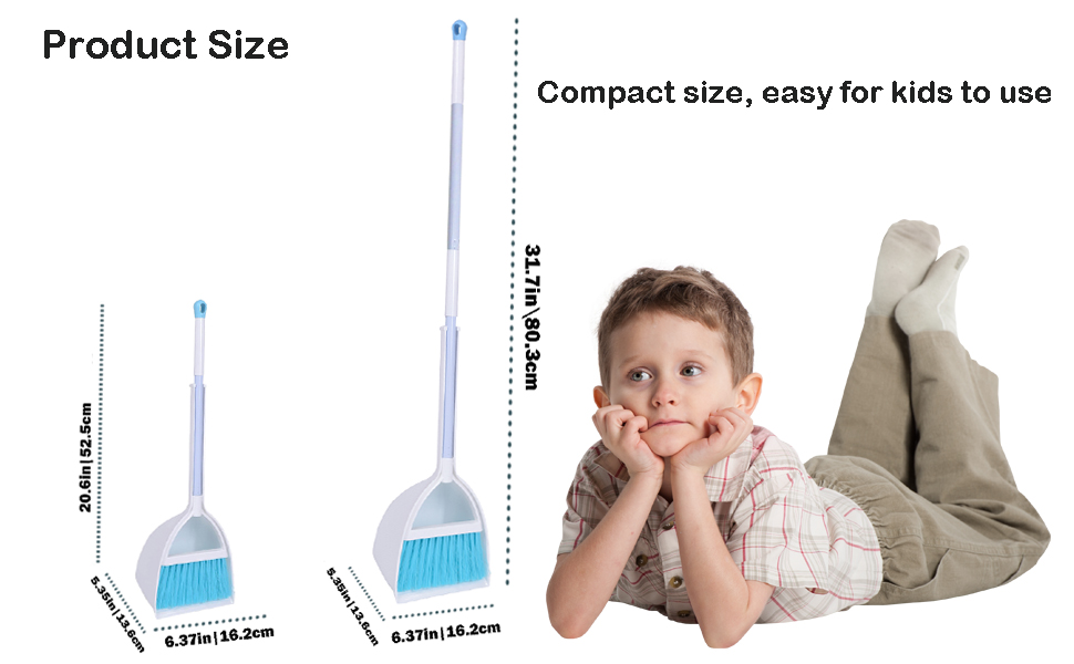 kids sized broom and dustpan