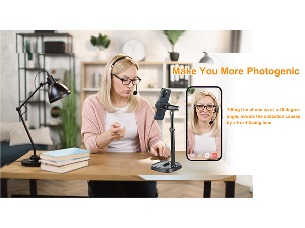 UTEBIT Adjustable Phone Stand for Desk