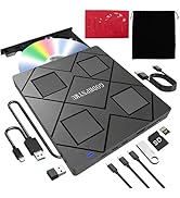 GODBPNYMU External cd/DVD Drive for Laptop, DVD Player for Laptop,8-in-1 USB3.0 CD Burner,Compati...