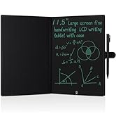 LCD Writing Tablet for Adults: 11.5 Inch with Leather Case Reusable Digital Notepad Portable Use ...