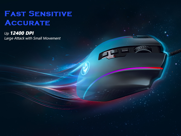 12400 DPI gaming mouse