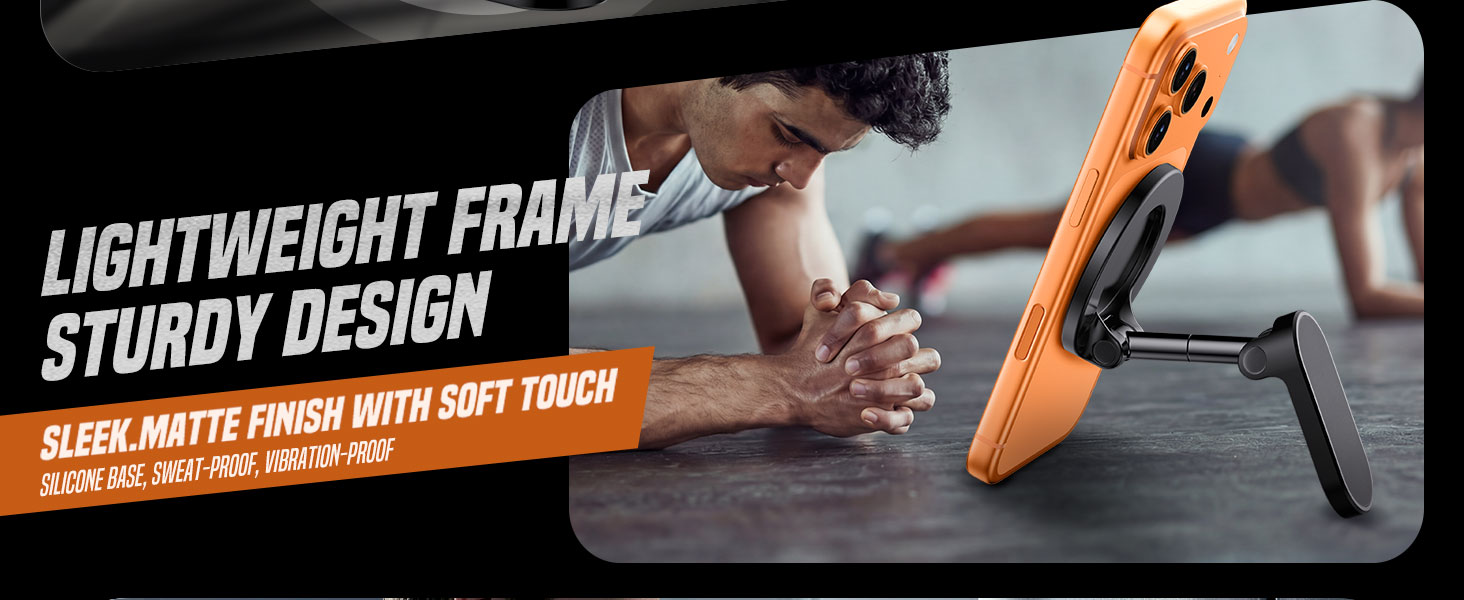 Premium Build: Lightweight frame with a soft-touch, sweat-proof, and vibration-proof finish.