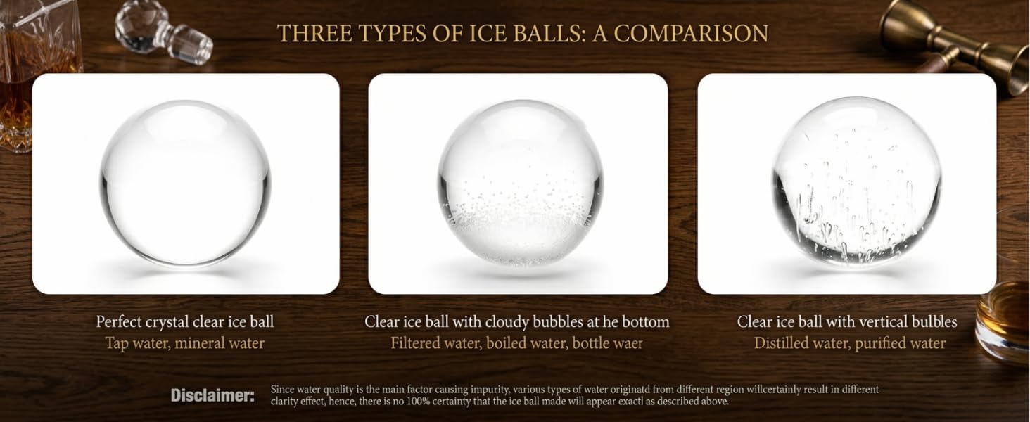 Clear Ice Cube Maker for Whiskey &amp;amp; Cocktails