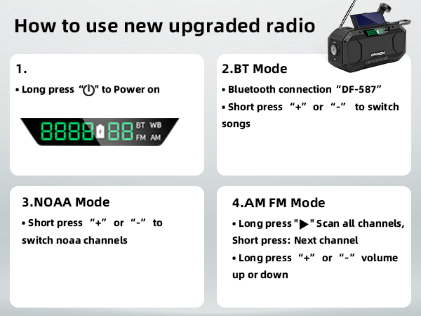 noaa weather radio with battery backup and cell charger emergency radios emergency beach radio