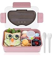 MaMix Bento Lunch Boxes for Kids, Bento Box Adult Lunch Box, 5 Compartment Lunch Box Containers f...