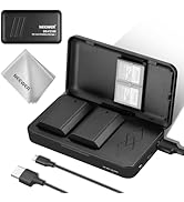 NEEWER 2280mAh NP-FZ100 Replacement Battery 2 Pack with USB Dual Channel Charger Kit, Compatible ...