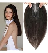 LEDIZE Hair Toppers for Women Real Human Hair, 360° Hair Topper No Bangs, Upgrade Lace Base Human...