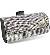 Ferianl Sunglasses Holder for Car Visor, Leather Auto Eyeglasses Mount Clip Organizer, Car Eyegla...