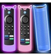 Wevove [3 Pack] Silicone Voice Remote 3rd gen Cover with Lanyard,Anti-Slip Soft Silicone Protecti...