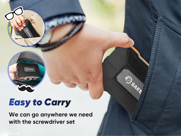 Compact and portable screwdriver set