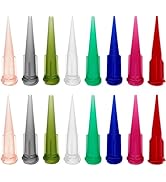 160 Pieces Plastic Tapered Pinhead Blunt End Liquid Dispenser Needles Luer Syringe Needle Tip Dis...