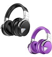 Silensys E7 Active Noise Cancelling Headphones Bluetooth Headphones with Microphone Deep Bass Wir...