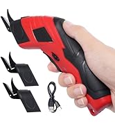 Cordless Scissor with 3pcs Replaceable Blades, Power Shears with 4.2V 2000mAh Rechargeable Lithiu...