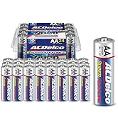 ACDelco 24-Count AA Batteries, Maximum Power Super Alkaline Battery, 10-Year Shelf Life, Reclosab...