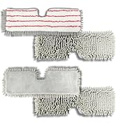 Replacement Mop Pads 4 Pack for GleamGaGa 16” x 5.2” Flat Mop, Dual-Sided Microfiber Refill Pads ...