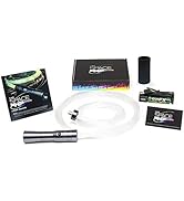 GloFX Space Whip Remix Bundle Kit [PROGRAMMABLE LED Fiber Optic Whip] 6 Ft 360° Swivel - Super Br...