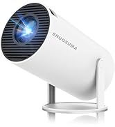 Mini Projector, Support 4K 1080P Portable Projector with Dual Band WIFI6 5G Wireless 5.2 Bluetoot...