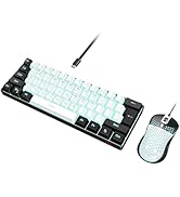 RedThunder 60% Gaming Keyboard and Mouse Combo, Ultra-Compact 61-Key RGB Backlit Mini Keyboard, L...