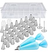 Kootek 42pcs Piping Bags and Tips Set, Cake Decorating Supplies Kits for Baking with 36 Numbered ...