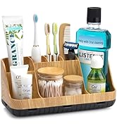 GFWARE Bathroom Organizers and Storage - Detachable 7 Slots Kids Electric Toothbrush and Toothpas...
