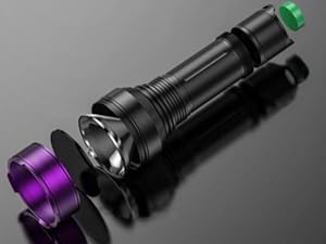 solid black light flashlight