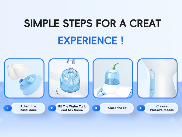 SIMPLE STEPS FOR A CREAT EXPERIENCE!