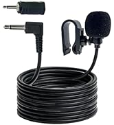 SEYUGOPTI 3.5mm Car Microphone, Portable Vehicle External Handsfree Radio Mic Replacement for Pio...