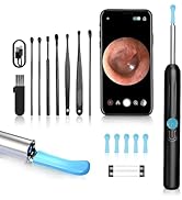 RSRNKXC Ear Wax Removal Kit with Camera,Earwax Removal Tools with 1080P HD and 6 LED Lights,IP67 ...