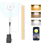 MORIACC Under Cabinet Lighting,12 Inch Under Cabinet Lights Motion Sensor Light Indoor, Dimmable ...