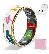 Potewek Smart Ring Health Tracker, Men &amp; Women, Featuring a Heart Rate Monitor, Sleep Tracker, 8 ...