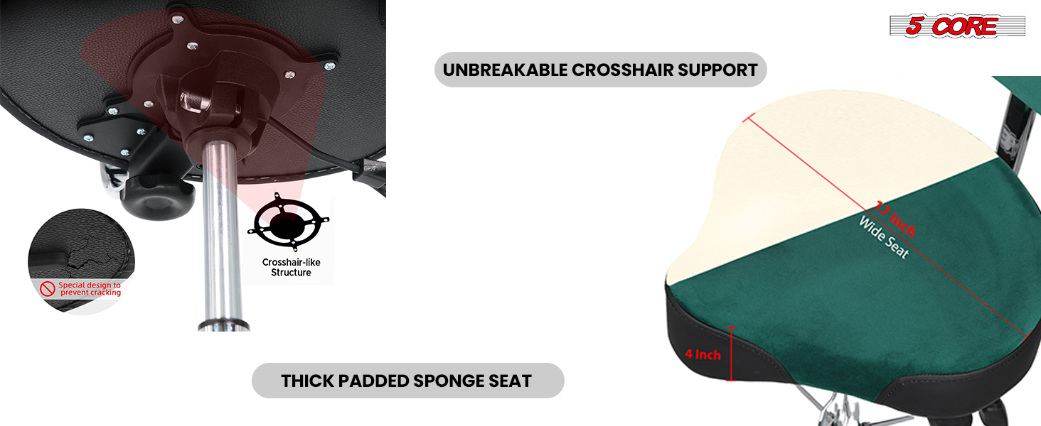5 CORE Drum Throne with Backrest 4