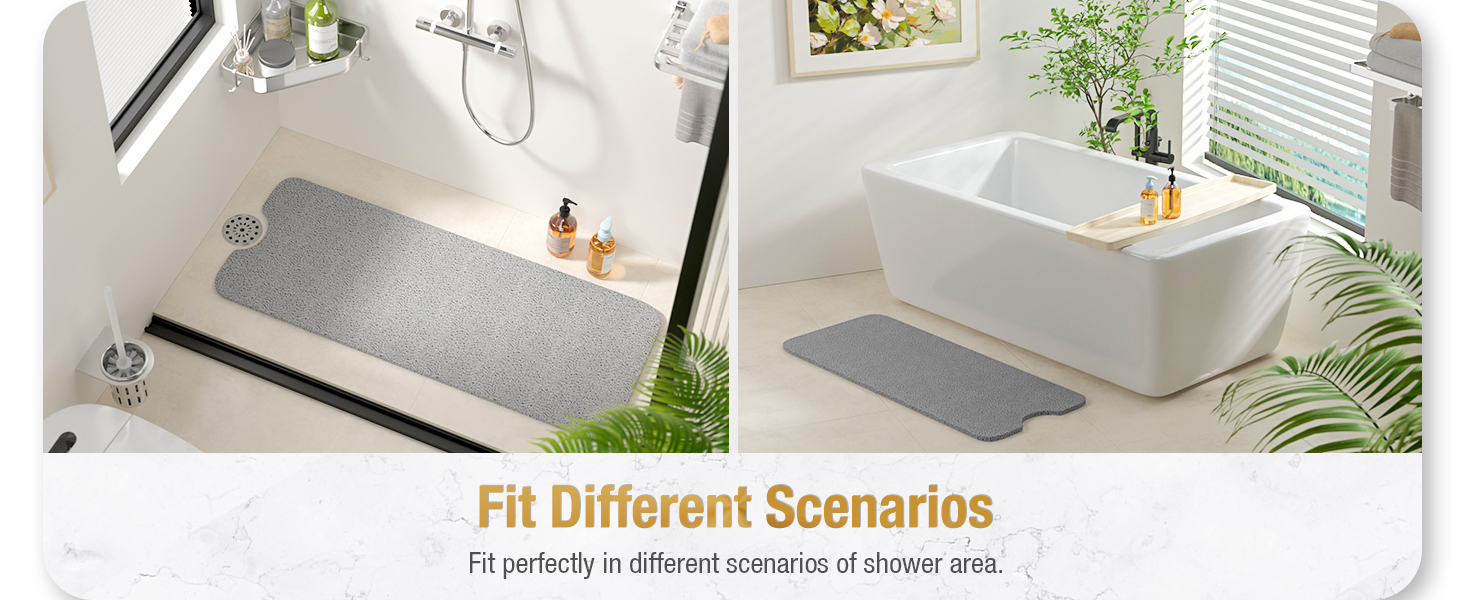 Text reads 'Fit Different Scenarios'. Multiple views of a laptop or device stand in various usage positions on desks and surfaces, showing adjustable angles.