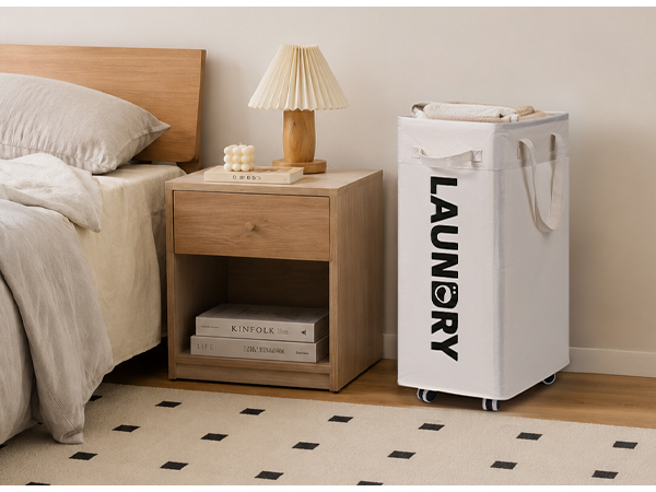 Goodpick Laundry Basket with Wheels