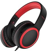 JOMILIN A10 On-Ear Headphones with Microphone, Lightweight Folding Stereo Bass Headphones with 1....