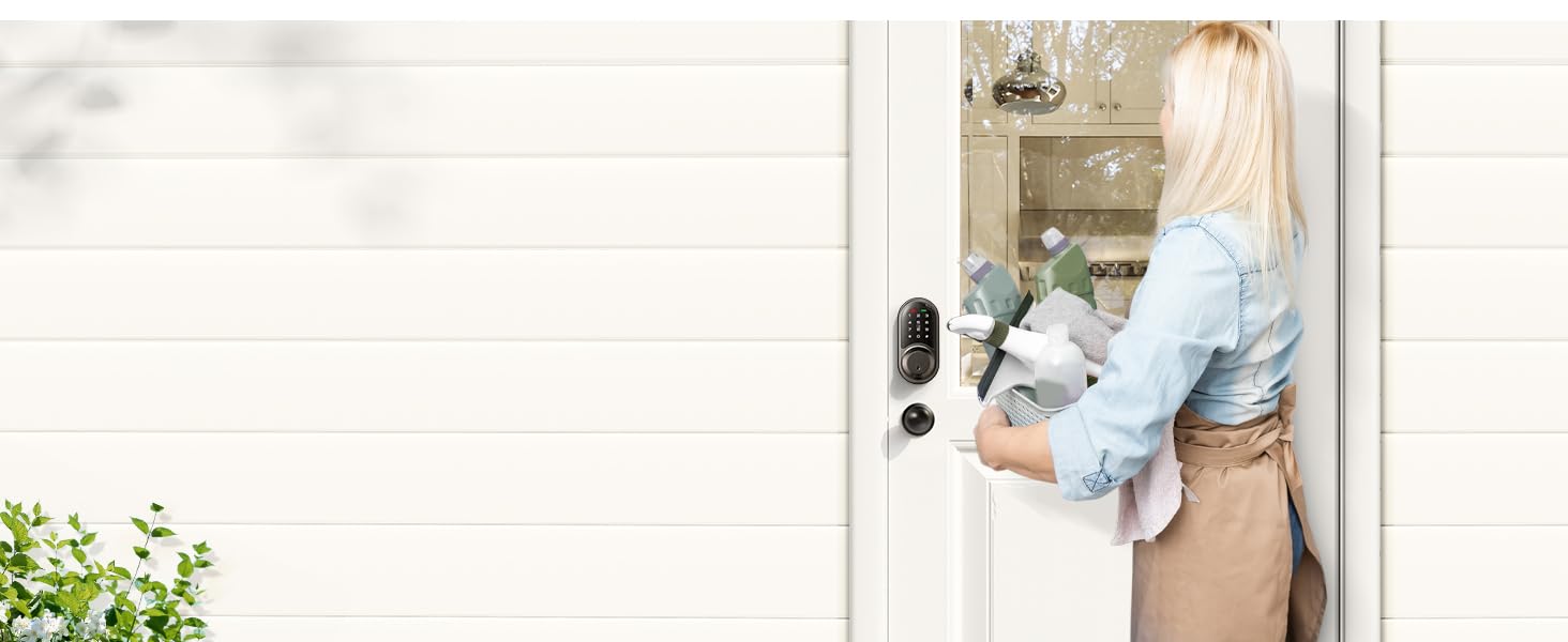 keyless entry door lock deadbolt with handle set