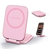 COOEXES Pink Foldable Magnetic Phone Mount, Hidefold Ultra-Thin Magnetic Phone Holder for Car wit...