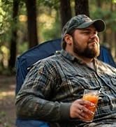 Overmont Oversized XL Camping Chair for Adults - 450lbs Support Heavy-Duty Padded Folding Chair w...