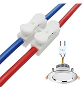 Dicio Push Quick Wire Connectors Nuts Spring Quick Wire Connectors White Wiring Terminal for Ligh...