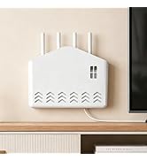 Router Box Hider for Wall Mount– Router Wall Mount with Cable Management &amp; Ventilation, Router Sh...