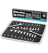 DURATECH Mini Wrench Set, Midget Combination Wrench Set, 20-Piece, Metric &amp; SAE, 4-11mm &amp; 5/32" -...