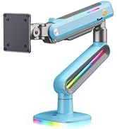 NB ERGONOMIC Gaming Monitor Arm for Flat/Ultrawide/Curved Monitors 32 to 60 inch, Heavy Duty Moni...