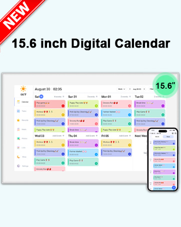 15.6 inch digital calendar