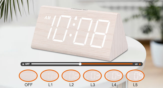 rgb dimmable alarm clock