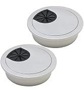 BOPOREAE Desk Grommet 2" (50 mm), Desk Cord Hole Cover, Cable Grommet ABS Plastic, Desk Hole Grom...