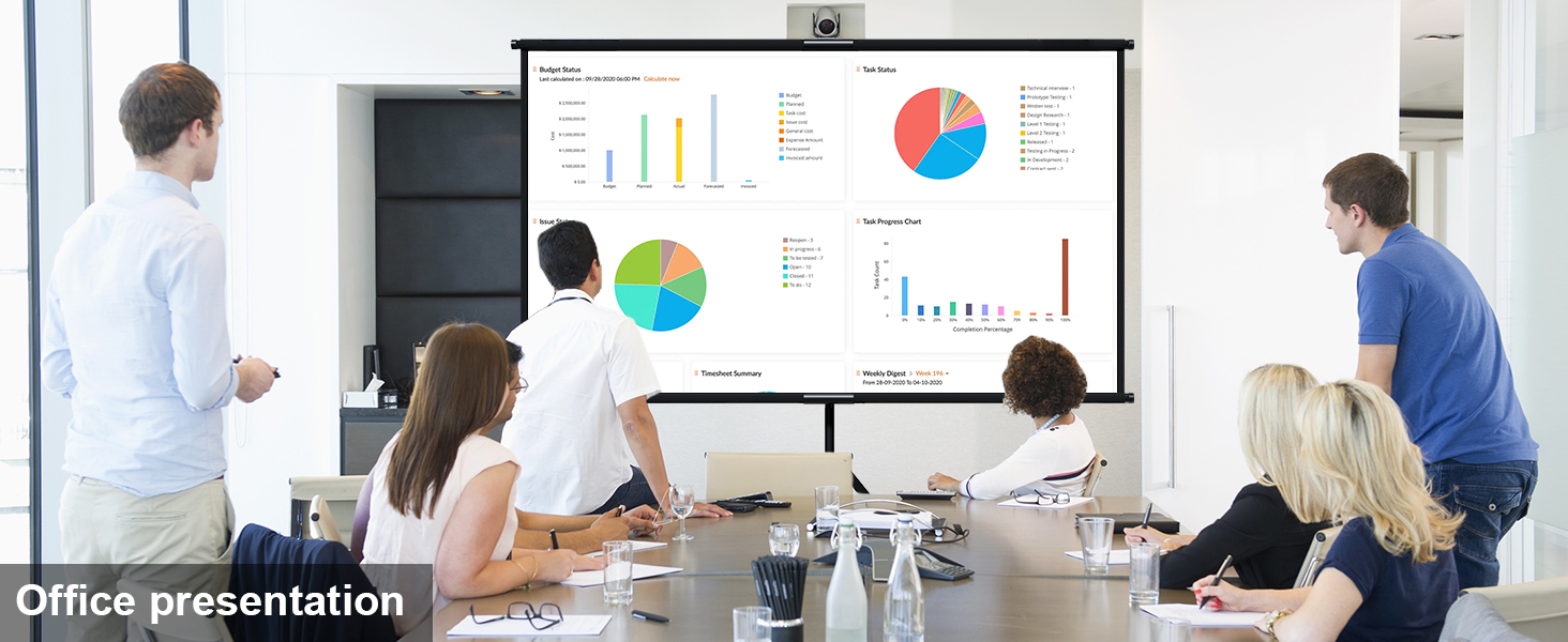 projector screen for office presentation