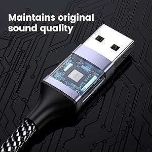 USB to 3.5mm TRS Audio Jack Adapter