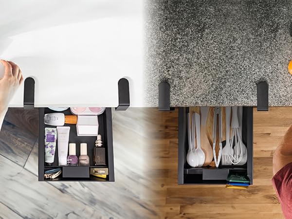 Easily clamps onto desks, vanities, or shelves. Strong grip without damaging surfaces.